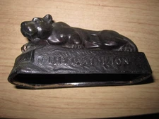 vTg 1950 Rare Penn State College Nittany Lion Sculpture metal Statue Made Japan