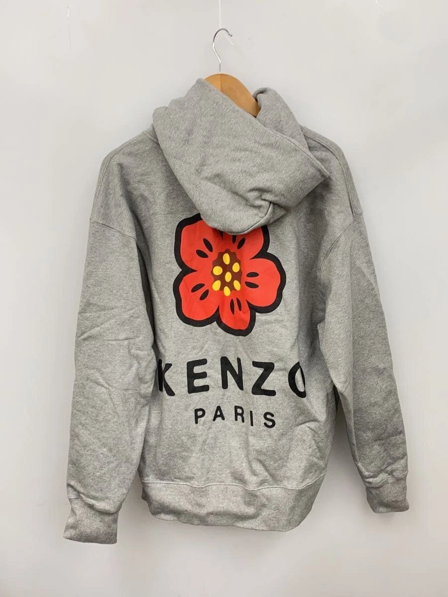 Felpa con cappuccio KENZO L cotone GRIGIO FC55SW460CMI usata