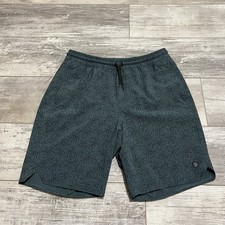 Free Fly Shorts Mens Medium Green Floral Coconut Pull On Quick Dry Active 8