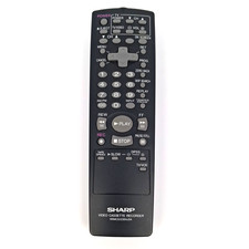 Sharp RRMCG1236AJSA TV VCR Remote Control fr A812 VCH810U VCA410U Tested Works