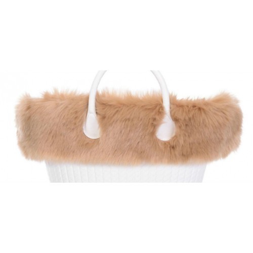 Bordo fibra sintetica effetto volpe bionda Per OBAG  MODELLO KNIT MINI