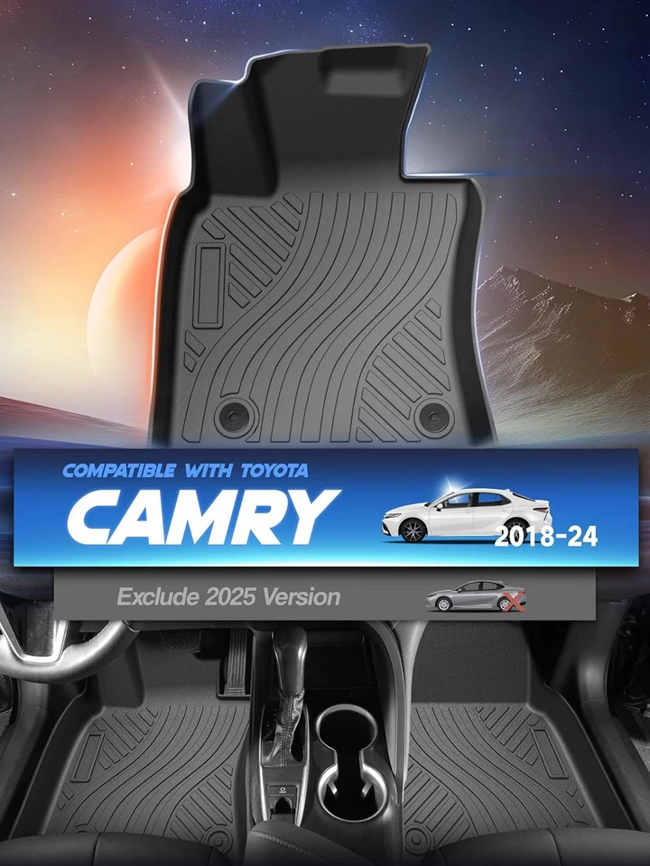 Alfombrillas coche para Toyota Camry 2018-2024 (no 2018-2024  Foto 2 de 4