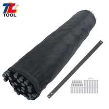 Pool Fence 4 x 72 FT Removable Pool Fences For Inground Pools Outdoor Black