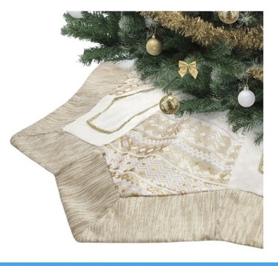Valery Madelyn Christmas Tree Skirt for Tree Decorations, 60 inch Luxury Spar...