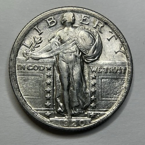 Better Date 1920 P Standing Liberty Quarter AU - 71055