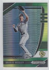 2020 Panini Prizm Draft Picks Green & Yellow Hyper Bradlee Beesley #PDP46 11th