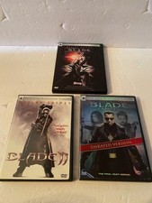 DVD movies Lot of three Wesley Snipes Blade, Blade 2, Blade Trinity