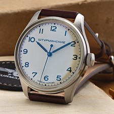 Sturmanskie Gagarin Klassik 40 mm Poljot 2609 Handaufzug Minimalismus Bauhaus