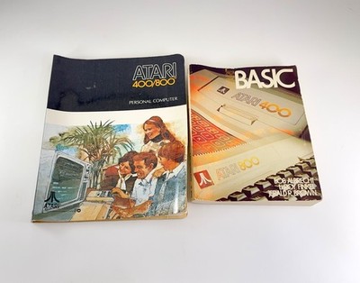 Atari 400/800 Computer Binder & Basic Reference + A Self Teaching Guide Book Lot