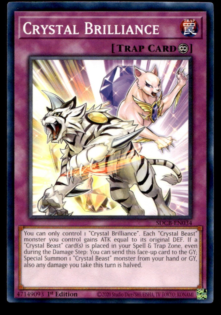 Crystal Brilliance Structure Deck: Legend of the Crystal Beasts SDCB-EN034 MP Yu