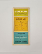 1981 COLTON, CALIFORNIA - STREET MAP VINTAGE 