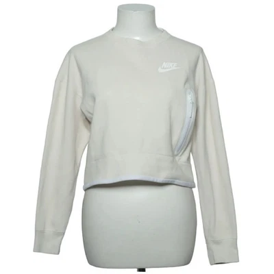 Nike, sweat-shirt, taille : XS, beige, coton/polyester, unicolore, femme #KEQ - Photo 1/4