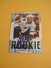 Mark Fistric Signed Dallas Stars Rookie Card. rookie card picture