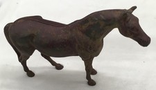 1900 s Painted Cast Iron Horse, 7.5" Tall, 10" Long, 2 Pieces, Preowned