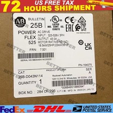New Allen Bradley 25B-D043N114 AB 25BD043N114 PowerFlex 525 AC Drive US