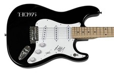 Matty Healy THE 1975 Band Signed Electric Guitar Autograph Matthew Matt BAS COA