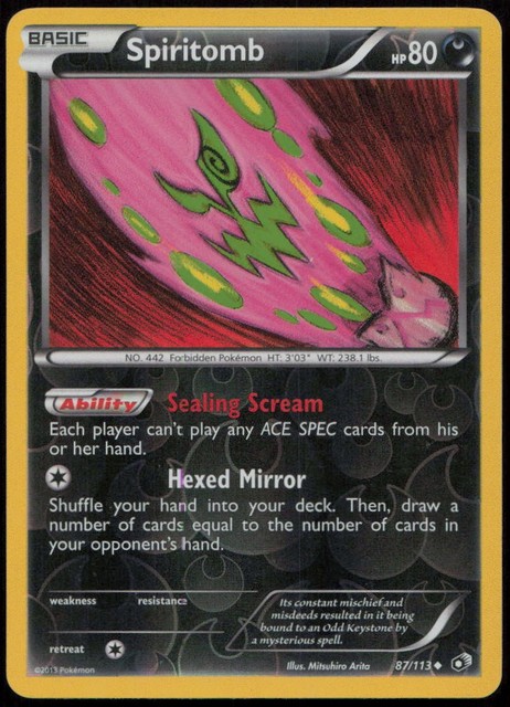 Spiritomb [Reverse Holo] #87 (Legendary Treasures (2013))