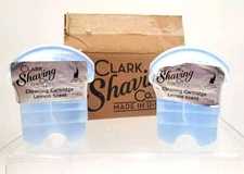NEW Lot of 3 Clark Shaving Co. Lemon Scent Cleaning Cartridges Braun 3in1 Shaver
