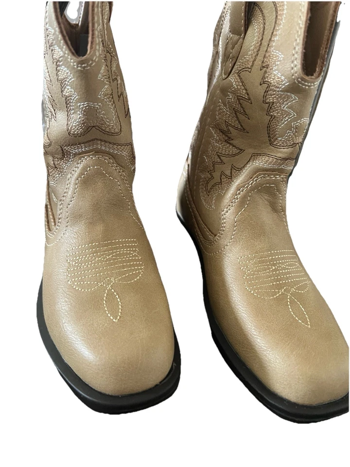 Dream Pairs Botas 10 Arena Niños Zapatos Informales Escuela Jugar Western Vaquero Vaquera Foto 2 de 4