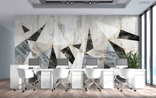 3D Geometric Graphic Illustration Wallpaper Wall Murals Removable Wallpaper