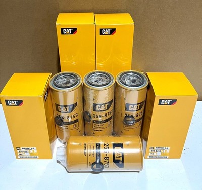 4 FILTER CAT 256-8753 OEM Caterpillar Fuel Water Separator NOS Sealed Filter