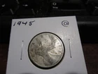 1945 - Silver - Canadian quarter - Canada 25 cents