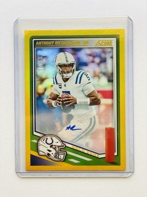 2025 SCORE Football GOLD ZONE AUTO /50 ANTHONY RICHARDSON - Colts