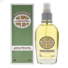 L'Occitane Almond Supple Skin Oil for Unisex, 3.4 oz Nourishing Body Oil