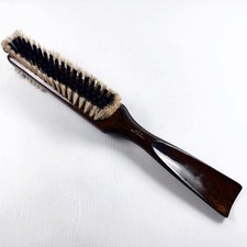 Clothes Grooming Brush WEST GERMANY Natural Boar Bristles Shoehorn Mahogany Vtg