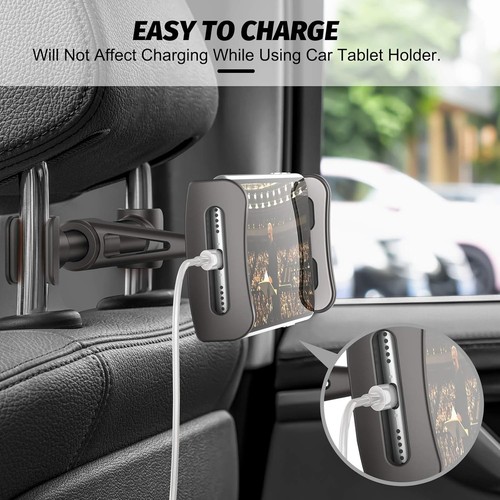 Car Tablet Holder Headrest Mount, Universal 360 Rotating Car Seat Stand Cradl... - 第 8/9 張圖片
