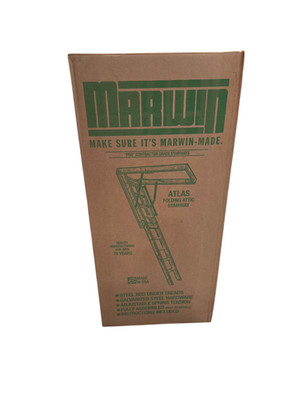 Marwin, Atlas Folding Attic Stairway, A2554, (25.5'' x 54'' x 8' - 9'')
