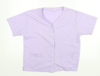 Lila Basic-Bluse Damen UK Größe 12 Edition