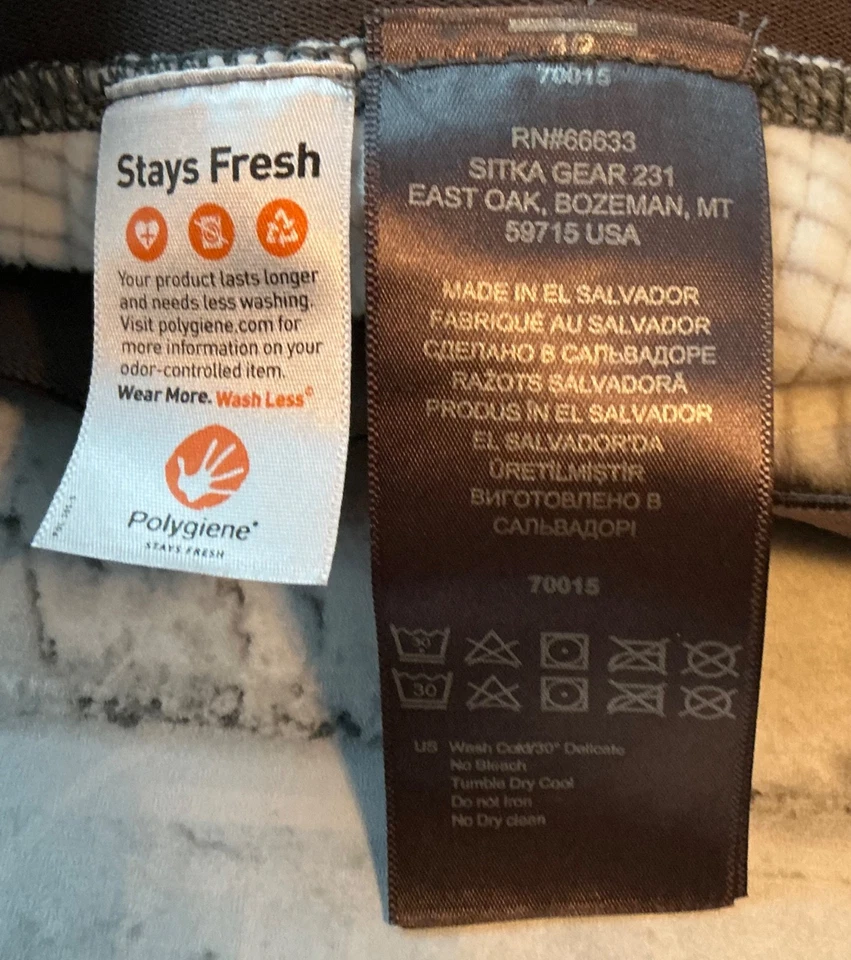 Pantalones Sitka Core Heavyweight grandes subalpinos excelentes  Foto 3 de 4