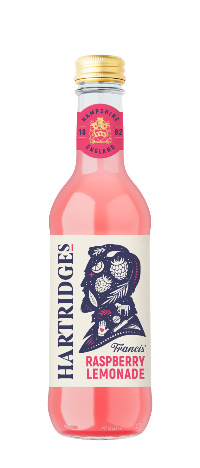 Hartridges Sparkling Raspberry Lemonade 330ml - Pack of 3