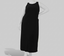 Vince Camuto Women's Black Round-Neck Sleeveless Back Keyhole Dress Plus Sz 2X