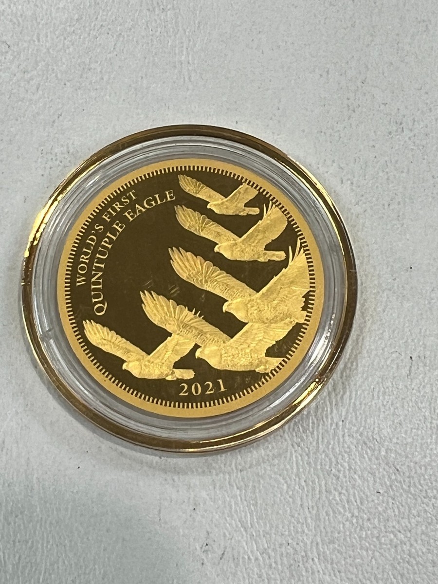 2021 Cook Islands .9999 Pure Gold $5 Quintuple Eagle E88 | eBay