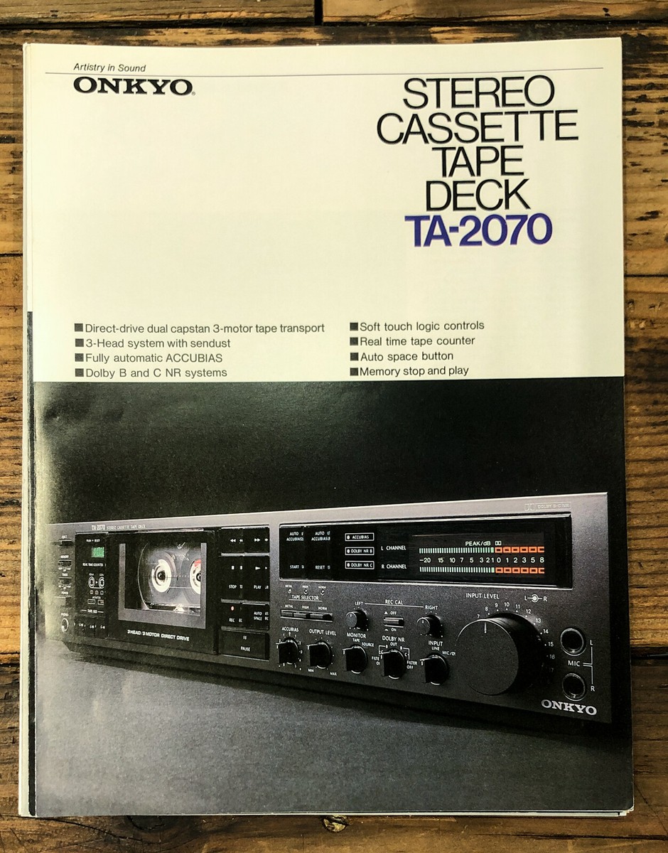 Onkyo TA-2070 Cassette 3 pg Dealer Brochure *Original* | eBay