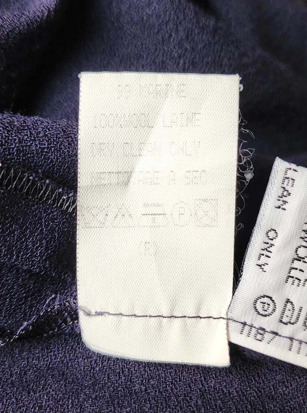 Abito vintage Celine Paris anni '90 lana blu navy crepe con bottoni con logo