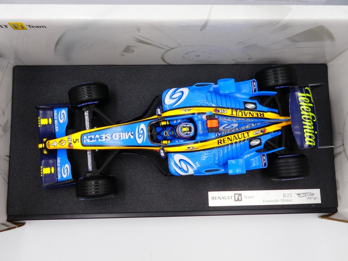 Hot Wheels 1:18 Fernando Alonso Renault R25 2005 World Champion