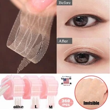 360Pcs Double Eyelid Tape Invisible Adhesive Eye Lift Strip Makeup Lace Stickers