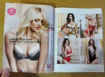 VICTORIA'S SECRET Catalog  Lily Aldridge CANDICE SWANEPOEL Adriana Lima Lingerie