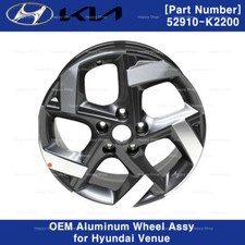 Genuine OEM 17" Alloy Wheel Rim 52910K2200 for For Hyundai Venue 20-24