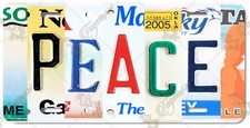 Peace Front Vanity License Plate #LP-TL095