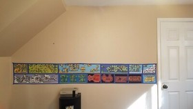Super Mario Bros. 3 all map screens tapestry 8 foot long retro NES banner flag