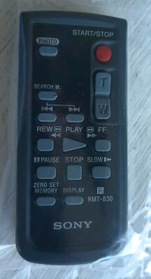 Sony RMT-830 Remote Commander Black Wireless Remote Control For Sony Camera