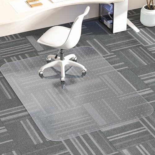 Large 36x48 Clear Office Chair Mat for Carpet Protection-image