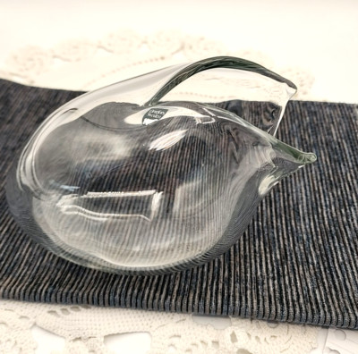 ORREFORS EVA ENGLUND Crystal, 8'' SWEDEN with label Bowl, dish, vase  RARE
