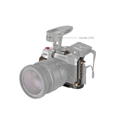 SmallRig Retro Cage For FUJIFILM X-T50 - Aluminum Alloy Camera Cage With Wooden Grip & Quick Release Plate