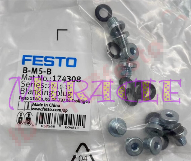 10pc/bag NEW Fits for FESTO Plug B-M5-B 174308