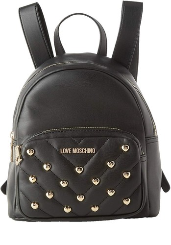 NWT MOSCHINO Deer Leather Logo Backpack In Scarlett Red MSRP  display picture 1